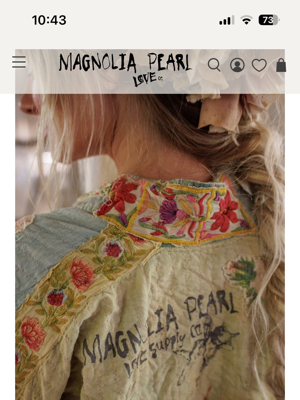 Magnolia Pearl Mint Sage Floral Kimono Jacket - Picture 2 of 16